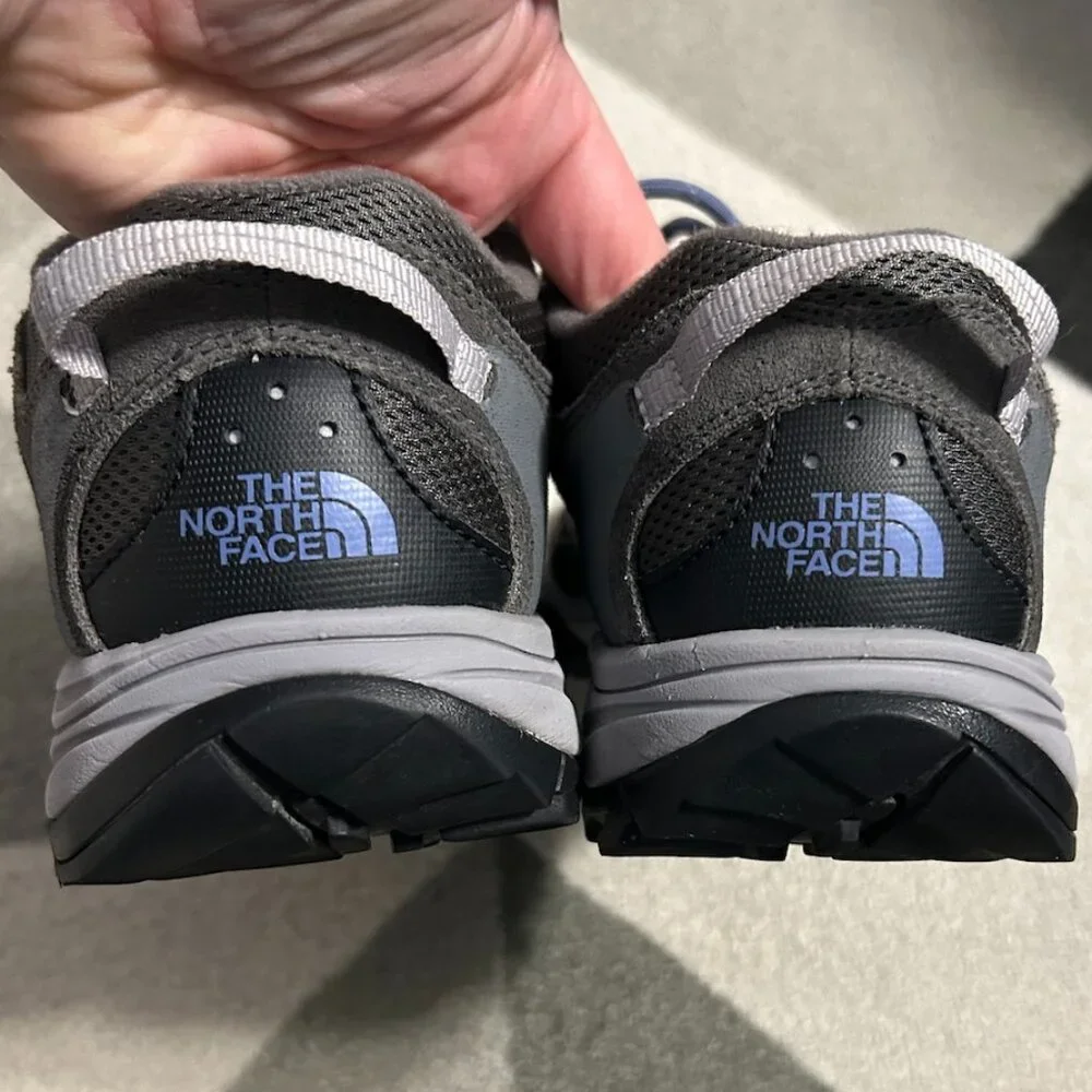 THE NORTH FACE Storm Ill WP Hiking Gray/Marlin‎ Blue Sneakers Women's Size 10